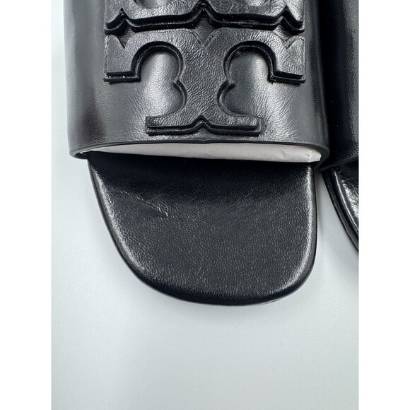 Tory Burch INES Classic Single-Band Goat Leather Slide (Perfect Black) Size 6 - Picture 4 of 16